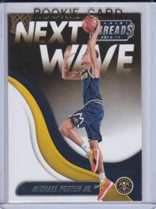 MICHAEL PORTER JR. Tarjeta de novato 2018 Panini Threads NEXT WAVE BALONCESTO RC MPJ! - Imagen 1 de 2