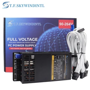 700W Flex ATX Full Modular Power Supply Netzteil mit 40mm Lüfter, Stromkabel - Bild 1 von 9