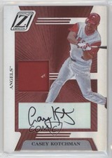 2005 Donruss Zenith Z-Jerseygraphs Prime /25 Casey Kotchman #ZB-57 Auto