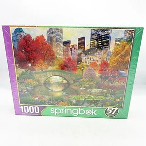Central Park Paradise Springbok 1000 Piece Puzzle Sealed New York in Fall - Picture 1 of 5