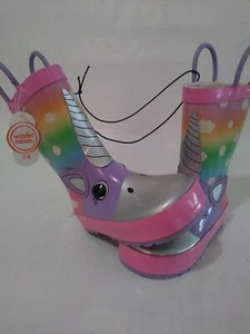 Stivali da pioggia Wonder Nation bambina 7-8 Adorabili!!!!😊 - Foto 1 di 5