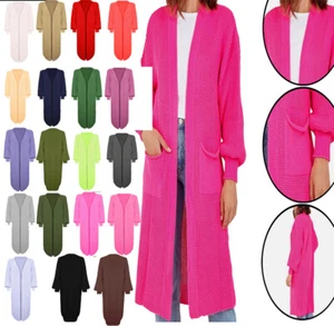 long balloon sleeve cardigan Knitted Maxi Cardigan in Plus Size G57 - Picture 1 of 168