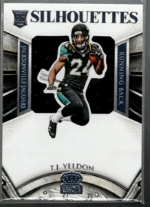 A1462- 2015 Crown Royale Rookie Silhouettes #236 T.J. Yeldon Jersey /299 - NM-MT - Picture 1 of 2