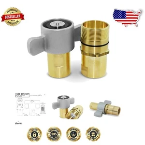 Durable 1" NPT Wing Nut Coupler with Nitrile Seal for Heavy-Duty Hydraulic Use - Picture 1 of 7