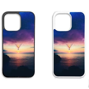 Printed Silicone Clip On Mobile Phone Case Cover Gift Original Balloon Sunset - Picture 1 of 8