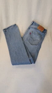 Levi’s Premium 501 Straight Fit Button Fly Denim Jeans 30x30 *32x29 Light Wash - Picture 1 of 15