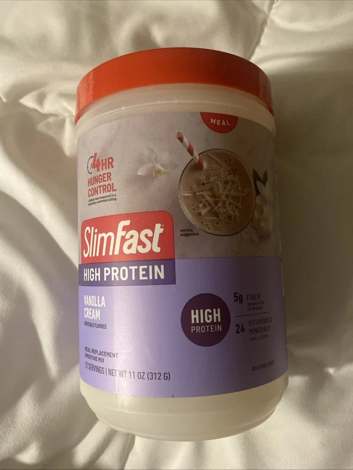 12 porciones delgado rápido alto en proteínas en polvo crema de vainilla reemplazo de comidas Ex12/26 Foto 1 de 1