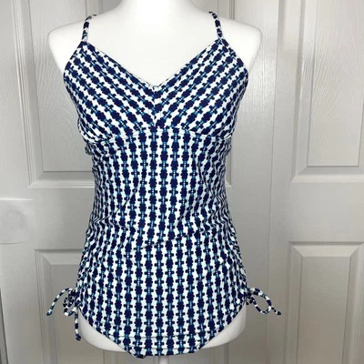 PrAna Moorea One-Piece Swimsuit Large Geometric Print - Image 1 of 4