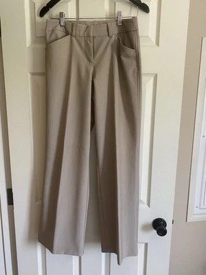 Women size 6 WORTHINGTON Modern Fit Straight Leg Dress Pants Light Khaki Tan - Image 1 of 4