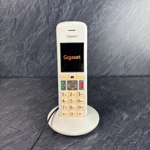 Biała Gigaset E370HX Telefon bezprzewodowy Słuchawka ze stacją dokującą do ładowania - Zdjęcie 1 z 6