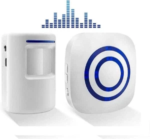 Motion Sensor Door Chime Alarm, Wireless Home Security Driveway Doorbell,Visitor - Picture 1 of 8