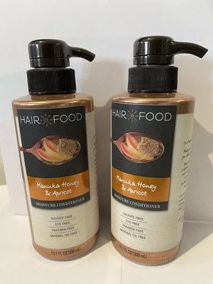 Lot of 2x Hair Food Moisture Conditioner Manuka Honey & Apricot 10.1 fl oz Each - Image 1 of 4