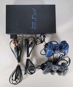 Sony Playstation 2 Fat Console SCPH-39001 PS2 2 Controllers Tested Working