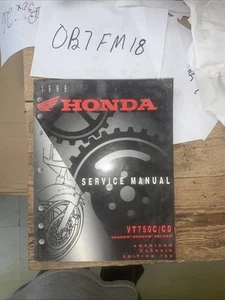 Honda 1998 VT750C CD SHADOW DELUXE Motorcycle Factory Service Manual OEM - Picture 1 of 10