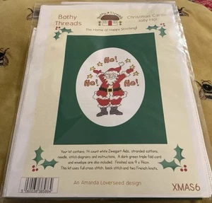 BN Bothy Threads Cross Stitch Kit ‘Jolly Ho!’ Christmas Card Amanda Loverseed - Picture 1 of 5