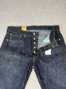 Levis 501 Jeans Herren 33x30 Tidal Blue Button Fly Original Fit Straight Leg - Bild 1 von 13