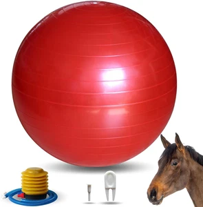 Mega pelota equina de 17 pulgadas para jugar entrenamiento caballo pelota de fútbol anti-bu - Imagen 1 de 12