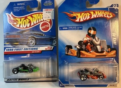 Hot Wheels (Lot Of 2) Go Kart Orange All Stars & Green 1998 First Editions - Image 1 of 4
