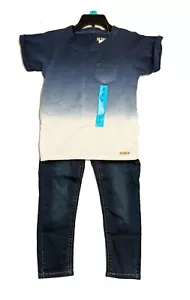 Hudson Kids! Boys 2pcShort Sleeve Shirt and Pants Set Ink - Picture 1 of 2