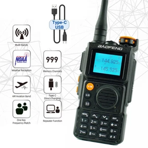 Baofeng UV-K6 Walkie Talkie Multi Band Type-C Charge U/VHF Long Rang 2 Way Radio - Picture 1 of 9