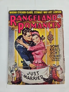 Rangeland Romances Pulp Magazine November 1947 Just Married GGA Cover - Picture 1 of 9