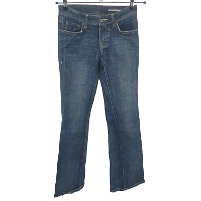 Pantalones de mezclilla Buffalo David Bitton para mujer corte bota tiro bajo elásticos Foto 1 de 4