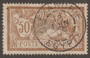 EDSROOM-17903 French Offices in Egypt 27 Used SON Alexandria June 12, 1909 - Picture 1 of 2