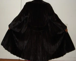 Impresionante abrigo de piel oscilante Ranch Mink 70" con cinturón talla 4-6 EXCELEN CON envío gratuito - Imagen 1 de 6