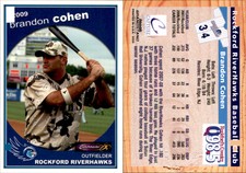 Brandon Cohen 2009 Grandstand Rockford RiverHawks #NNO Card *AutographDen*