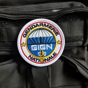 PARCHE DE GANCHO TÁCTICO GIGN FRANCE GENDARMERÍA NACIONAL MILITARY BLANCO - Imagen 1 de 5