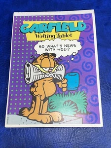 Vtg Garfield Writing Tablet by Mead Stationary Pad 36 Decorated Sheets - Picture 1 of 9
