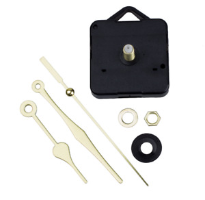HOT Quartz Clock Movement Sweep Mechanism Long Spindle Gold Hand Kit DIY Useful