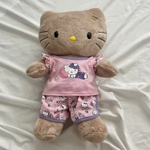 Hello Kitty Build A Bear Hawaiian Sun Kissed Tan Brown Plush 17” BAB Retired - Picture 1 of 10