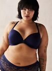 TORRID Bra Size 44C Perfect T-Shirt Front-Close Racerback in Navy Color