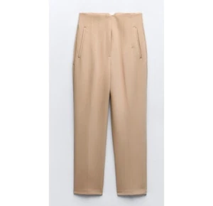 ZARA High Waist Brown Pockets Pants Size S - Bild 1 von 5