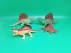 Vintage Dimetrodon Dinosaurier Spielzeug Tierfigur Lot Jurassic Sammlerstück Set selten