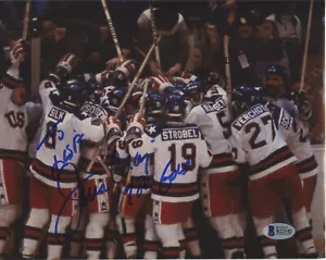 Jim Craig 8x10 Foto signed handsigniert Auto BAS Beckett - Bild 1 von 1