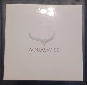 Aquaswiss Mens Watch White Band Silver Tone Inner/Outer Box Super Cond. 62G0107 - Picture 1 of 8