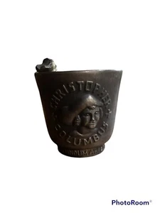 Vintage Bronze Commemorative Pharmacy Mortar & Pestle Pharmacy 1992 Columbus - Picture 1 of 2