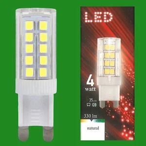 4x 4W (=35W) G9 LED Capsule Light Bulb, 6500K Daylight White, Lamp 180-260V - Picture 1 of 1