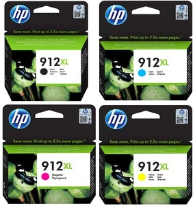 4er Set Original 3YL80AE HP 912XL Tinte OfficeJet 8010 8012 8012e 8013 8014 8015 - Bild 1 von 1