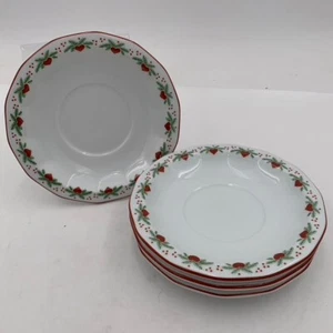 Porsgrund China Hearts and Pines Multisided Pattern Dessert Bread Plate Mulitple - Picture 1 of 22