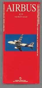 AIRBUS A319 MANUFACTURERS SALES BROCHURE AIRLINE 1996 - Picture 1 of 3