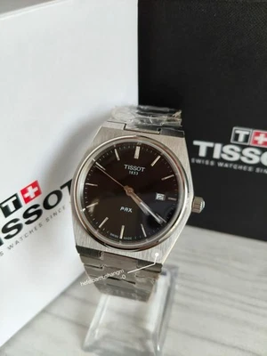 Tissot PRX/316L Quartz Black New Watch 40mm Men's Steel Watch T137.410.11.051.00 - Image 1 of 4