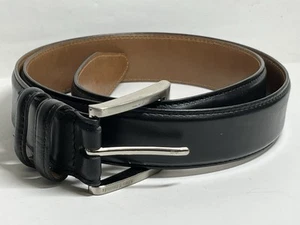 Allen Edmonds "WIDE BASIC" Cintura abito uomo #39501 taglia 38 nero USA (B186) - Foto 1 di 12