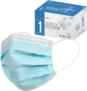 CSD Colo 30 Piezas Mascarillas Faciales Desechables Púrpura, 3 Capas Mascarilla para Adultos con Oreja Elástica - Imagen 1 de 9