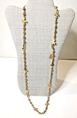 Isabel Marant золотистый цепочка ожерелье с абстрактными крестами - Изображение 1 из 4