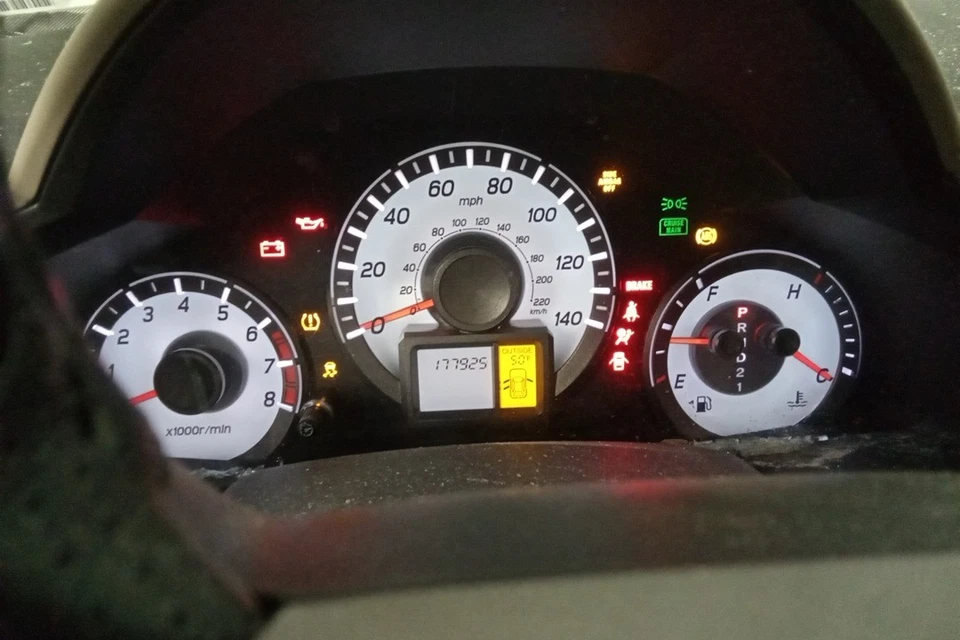 Pilot OE 2015 velocímetro medidor clúster 177 k millas Honda Foto 1 de 4