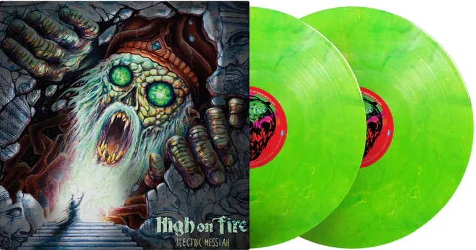 High on Fire - Electric Messiah Poison Dart Frog Green Vinyl 2xLP Record - Image 1 of 1