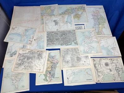 16 mapas antiguos JAPÓN ~ Ciudad de Tokio, provincias, ciudades, mapas manuales de Murray Foto 1 de 4